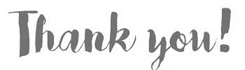 Thank You